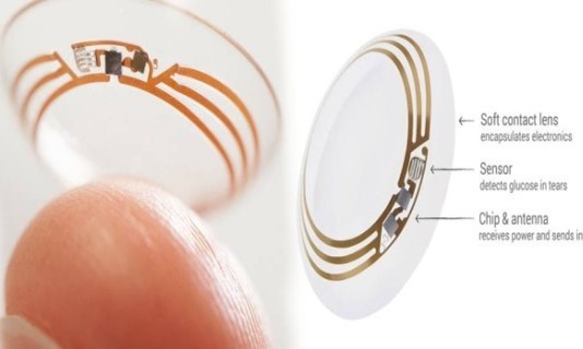 구글 콘택트렌즈 특허…모든 사물 연결